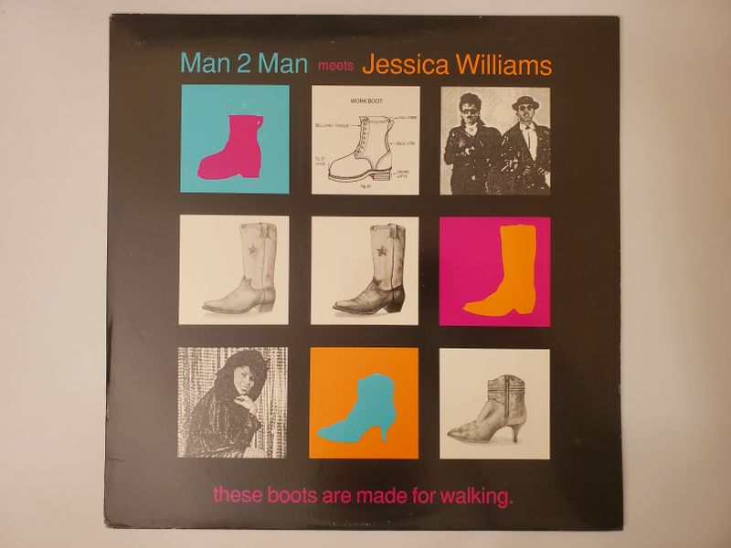 Man 2 Man meets Jessica Williams These Boots Are Made For Walking vinyl record